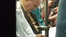 محمد علی نجفی در متروی هفت تیر / عکس

