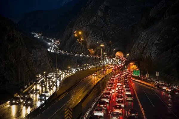 اعمال محدودیت در جاده کندوان