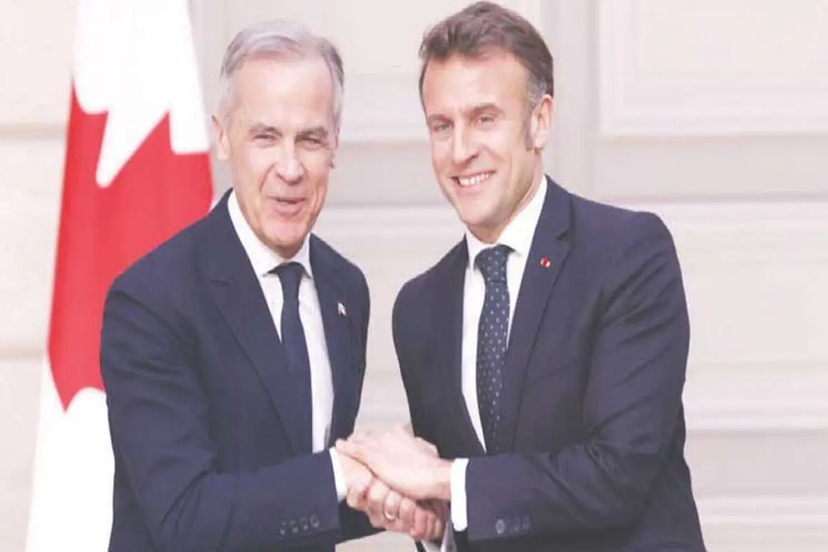 دیدار رهبران فرانسه و کانادا 
در میانه تنش با ترامپ