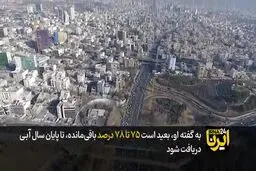 تهران رکورددار عقب ماندگی از بارش ها