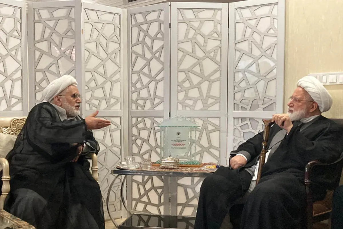 دیدار عبدالله نوری با مهدی کروبی