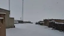 مردم چاه رحمان زاهدان برای اولین بار برف دیدند