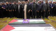 نماز و وداع رهبر با پیکر اسماعیل هنیه؛ رهبر انقلاب به پسران «اسماعیل هنیه» به زبان عربی چه گفت؟/ ویدئو و تصاویر