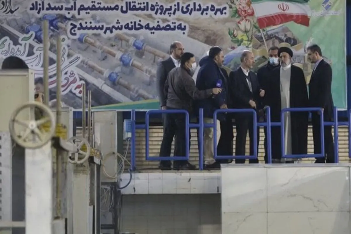Raeisi visits Kordestan to inaugurate water project