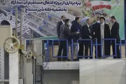 Raeisi visits Kordestan to inaugurate water project