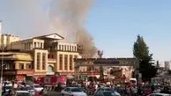 وقوع آتش سوزی در بازار تجریش + تصاویر