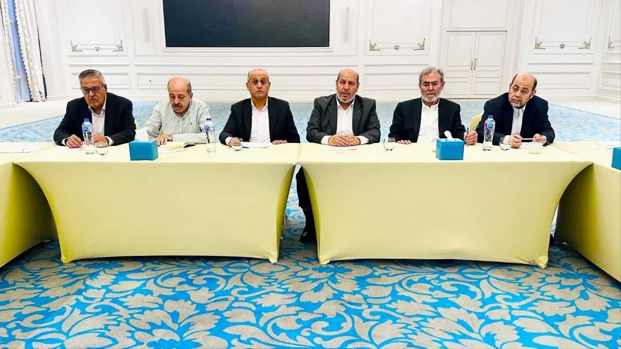 دیدار حماس با روسای جریان ملی دموکراتیک و جریان فتح