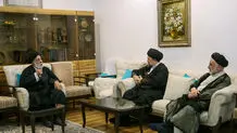 سیدحسن خمینی با برادر رهبر شهید دیدار کرد + عکس