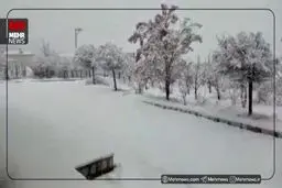 بارش سنگین برف در چادگان