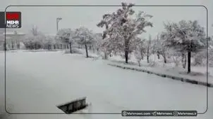 بارش سنگین برف در چادگان