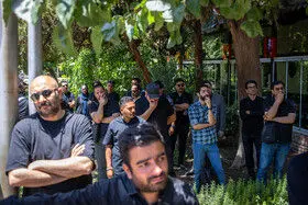مراسم تشییع پیکر حمیدرضا درجاتی
