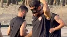 چالش جدید پورعلی گنجی در تمرینات پرسپولیس+ عکس