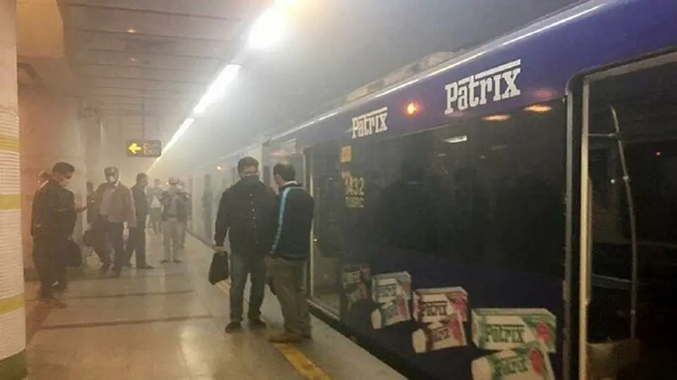 جزئیات انتشار دود مسمومیت‌زا در مترو