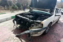 تصادف بنز با ۶ خودرو در نیاوران