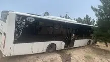 گزارش حادثه اتوبوس حامل دانش‌آموزان در جاده قزوین اصلاح شد / همه دانش آموزان اتوبوس سالم هستند