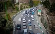 ترافیک سنگین در آزادراه تهران - شمال

