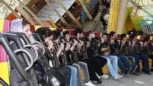 لحظه سقوط تاب‌گردان شهربازی ناژوان اصفهان/ ویدئو

