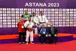 منتخب الجودو الایرانی للمکفوفین یحصل على لقب اسیا فی کازاخستان