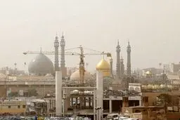 قم در محاصره گرد و غبار+ویدئو