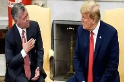 تیک عصبی پادشاه اردن در دیدار با ترامپ خبرساز شد