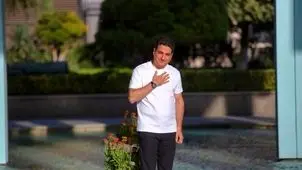 تصویر جدید شفیعی کدکنی به همراه همایون شجریان در برج میلاد

