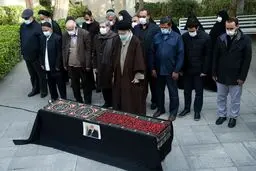 Leader leads his companion's funeral