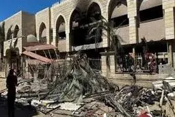حمله هوایی اسرائیل به مدرسه‌ای در غزه که محل اسکان آوارگان فلسطینی بود + ویدئو