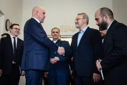 دیدار وزیر انرژی روسیه و علی لاریجانی