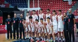 ناکامی نوجوانان بسکتبال ایران برابر لبنان در غرب آسیا