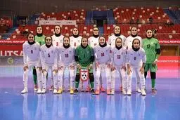 تساوی زنان فوتسال ایران در جام ملت‌های آسیا
