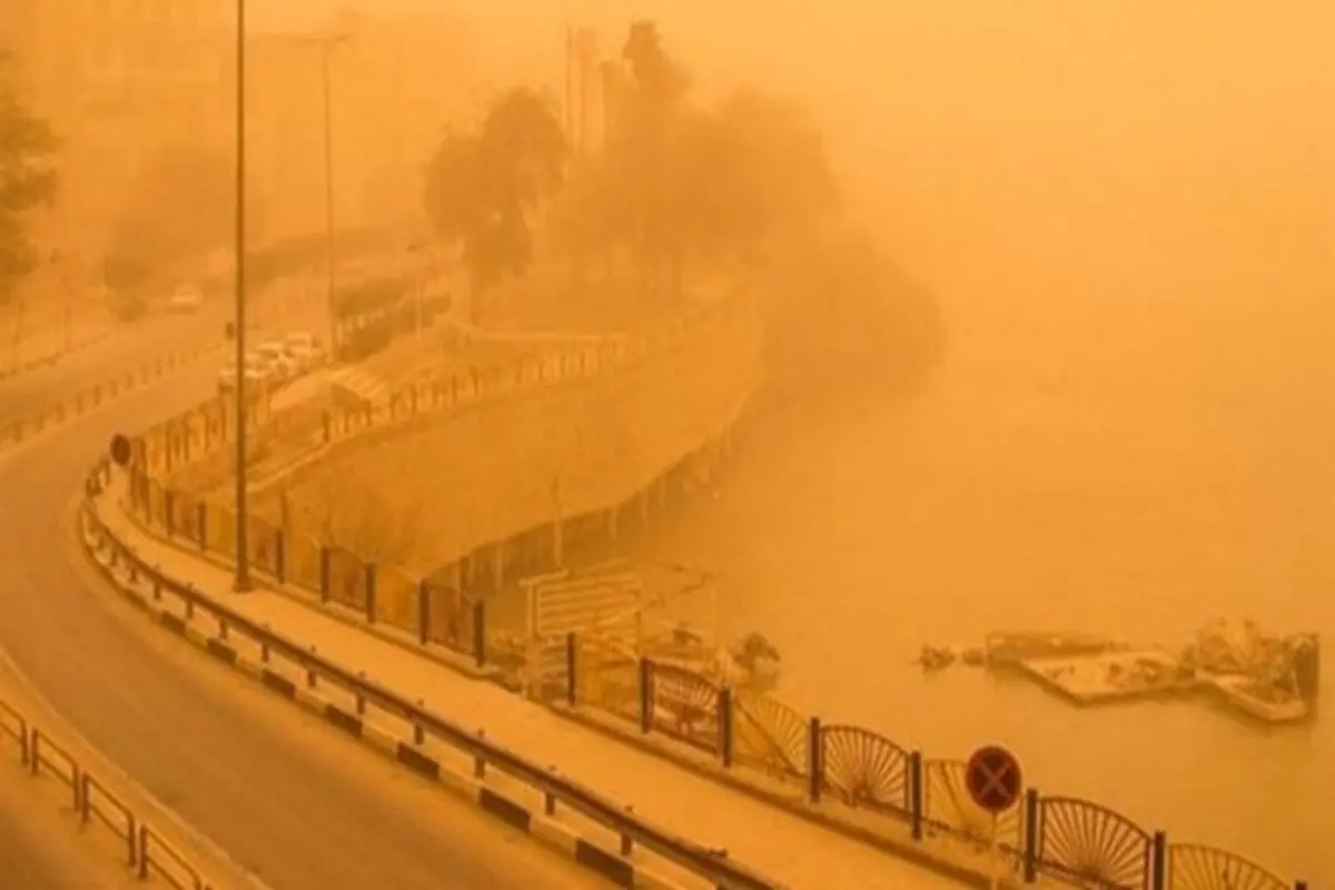 تصویری از هسته طوفان که در راه تهران است