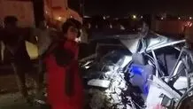 تصادف زنجیره‌ای در کاشان 