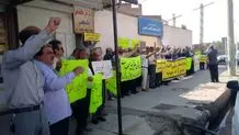 تجمع اعتراضی بازنشستگان کارگری در شوش