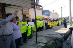 تجمع اعتراضی بازنشستگان کارگری در شوش