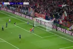 گل سوم اتلتیکو مادرید به کلوب بروژ+ ویدئو