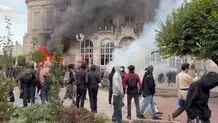 به آتش کشیده شدن ساختمان شهرداری در اعتراضات فرانسه