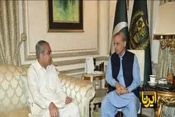 دیدار وزیر کشور پاکستان با شهباز شریف پیش از عزیمت به ایران