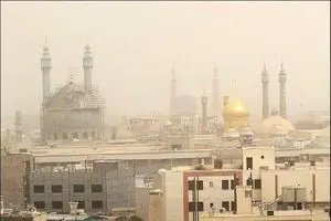 کیفیت هوای قم در شرایط خطرناک