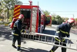 حادثه حریق هتل آپارتمان ۳ مصدوم بجا گذاشت