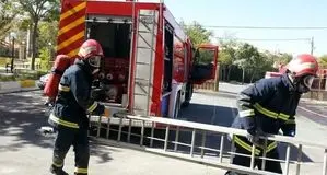 حادثه حریق هتل آپارتمان ۳ مصدوم بجا گذاشت