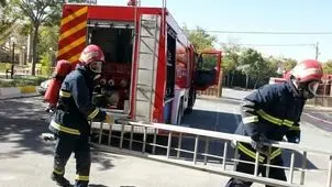 حادثه حریق هتل آپارتمان ۳ مصدوم بجا گذاشت