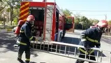 حادثه حریق هتل آپارتمان ۳ مصدوم بجا گذاشت