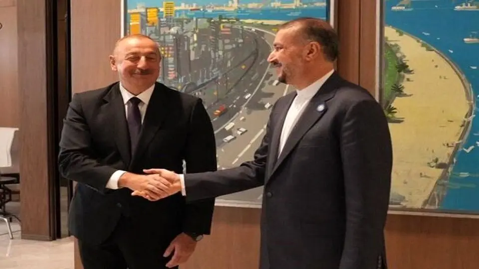 Amir-Abdollahian meets Azerbaijani President Aliyev in Baku