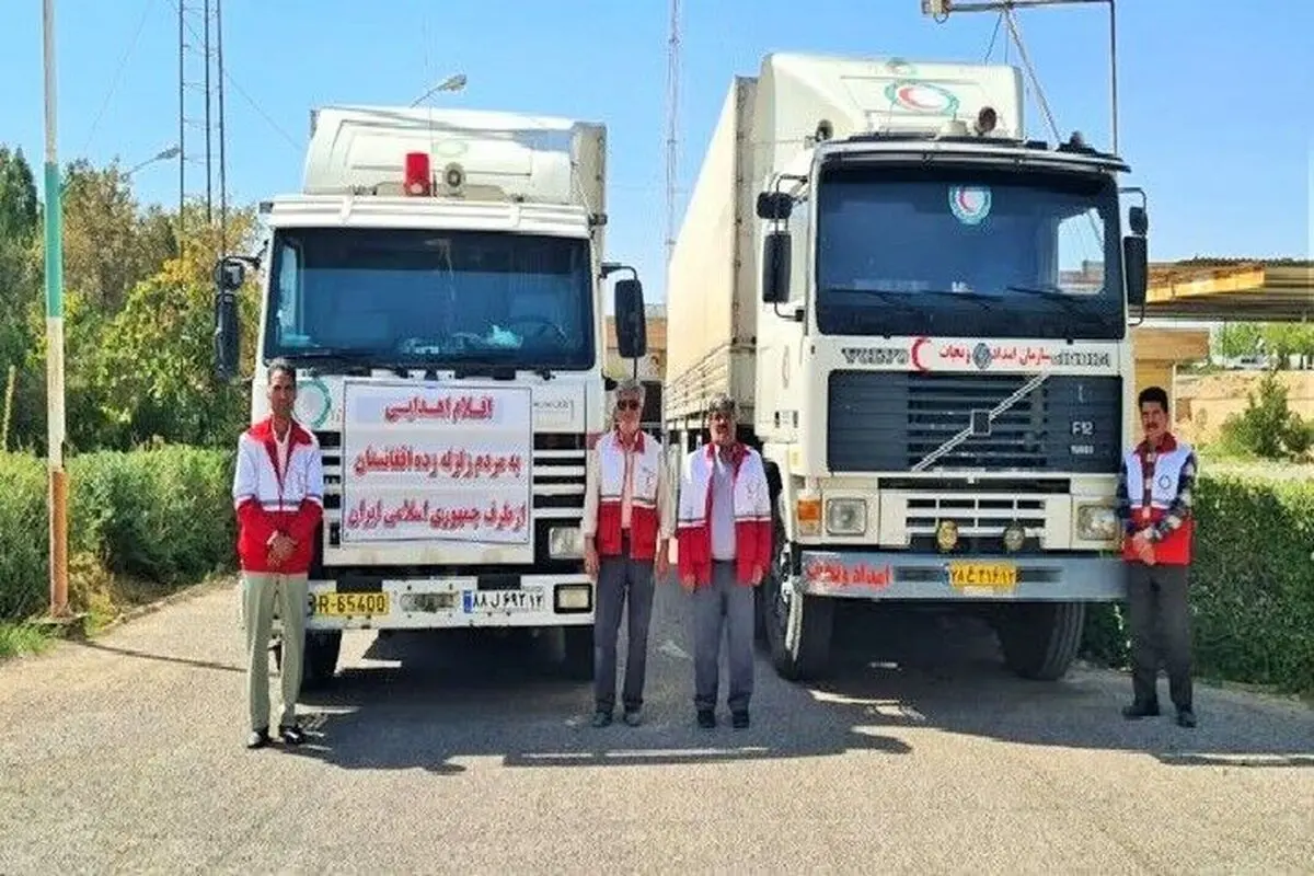 إیران ترسل شحنة ثالثة من المساعدات الإنسانیة إلى أفغانستان
