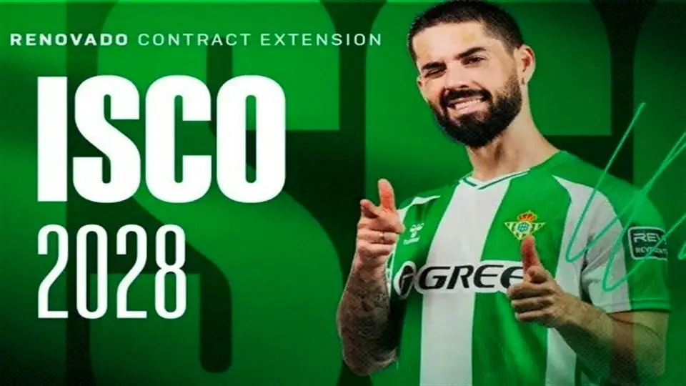 ایسکو تا 2018 با رئال بتیس تمدید کرد
