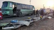 تصادف دو دستگاه اتوبوس در محدوده فرودگاه امام با یک کشته و ۴۸ زخمی