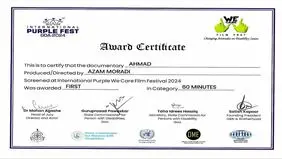 جشنواره معلولین هند به مستند «احمد» جایزه داد