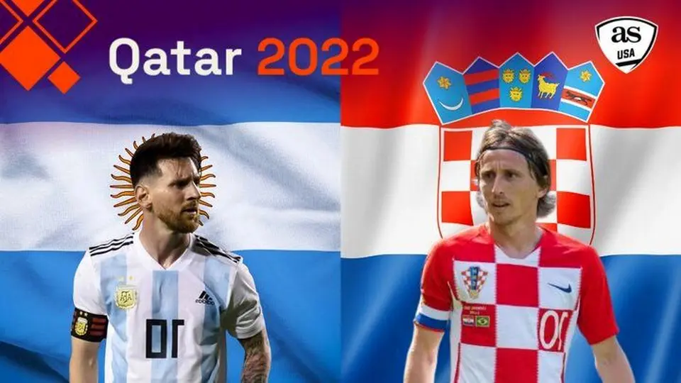 پوستر رسمی فیفا برای جدال آرژانتین - کرواسی در مرحله نیمه نهایی جام جهانی