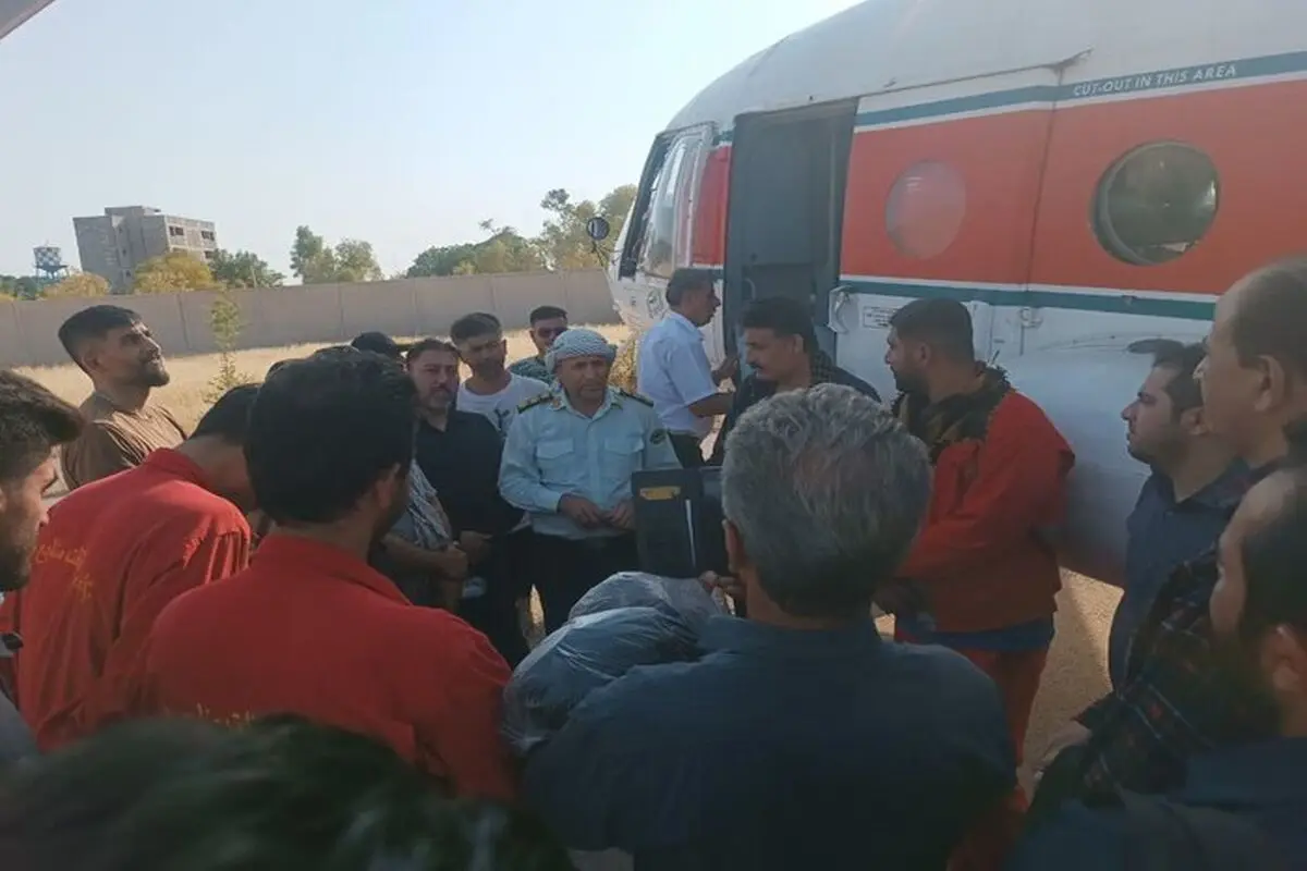 کوه های دزفول در آتش می سوزد