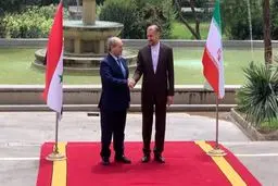 استقبال امیرعبداللهیان از «فیصل المقداد» در تهران

